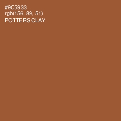 #9C5933 - Potters Clay Color Image